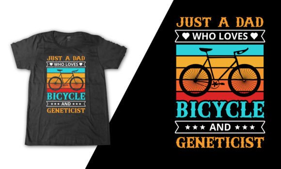 Bicycle Dad Graphic Shirt for Geneticist: A Design Asset for Niche Branding