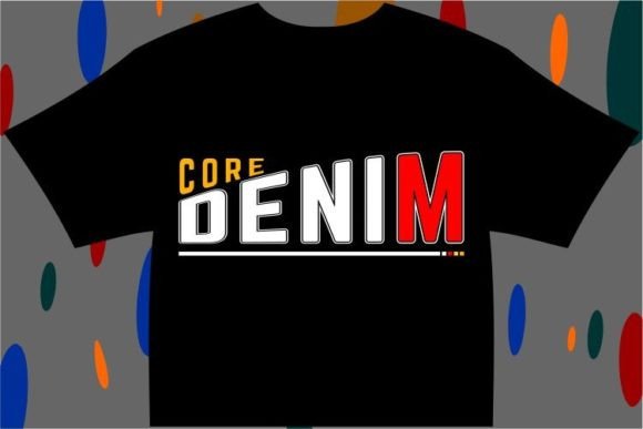 Core Denim Urban City T Shirt Graphic: Bold Streetwear Typography