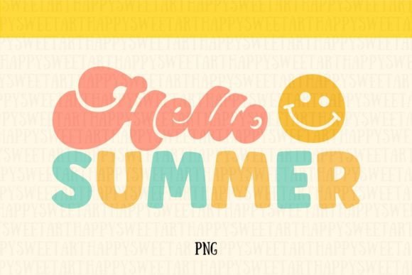 Embrace the Season: Hello Summer Png Sublimation Graphic