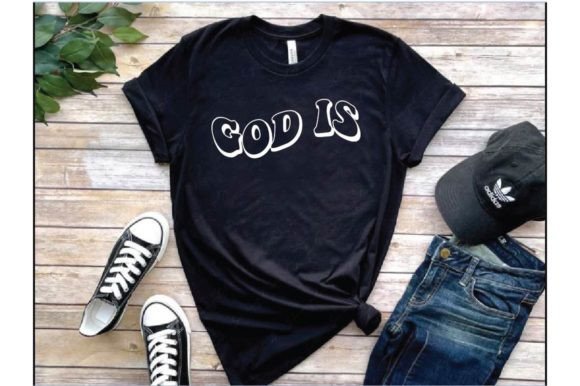 God is Typography: A Bold Graphic T-Shirt Design
