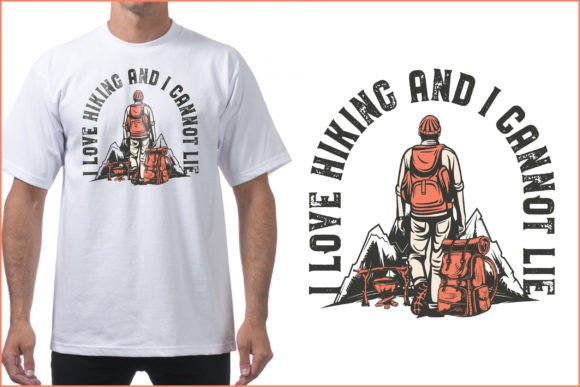 Hiking T-Shirts Design Graphic: Capturing the Trail in Thread
