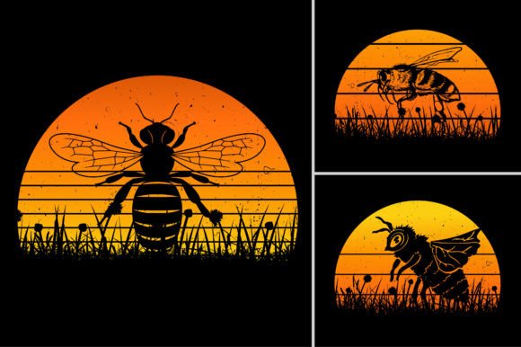 Honey Bee Sunset Vintage T-Shirt Graphic: A Creative Deep Dive
