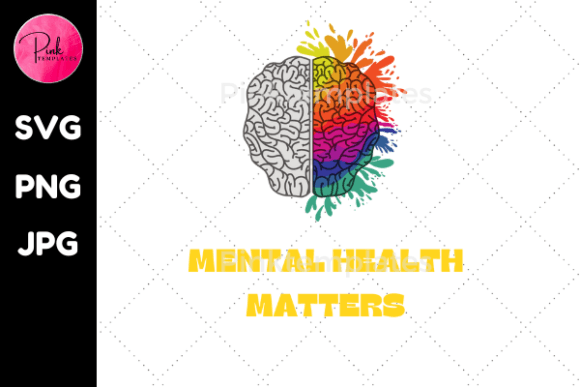 Mental Health Matters Tshirt Graphic: A Design Asset for Connection