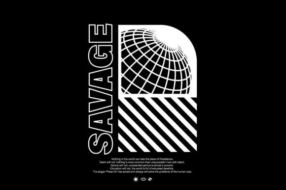 Savage Life Graphic Design: Urban Streetwear Aesthetics
